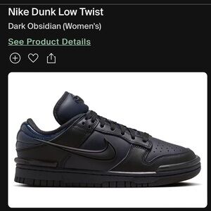 Nike Dunk Low Twist Dark Obsidian Women's Shoes